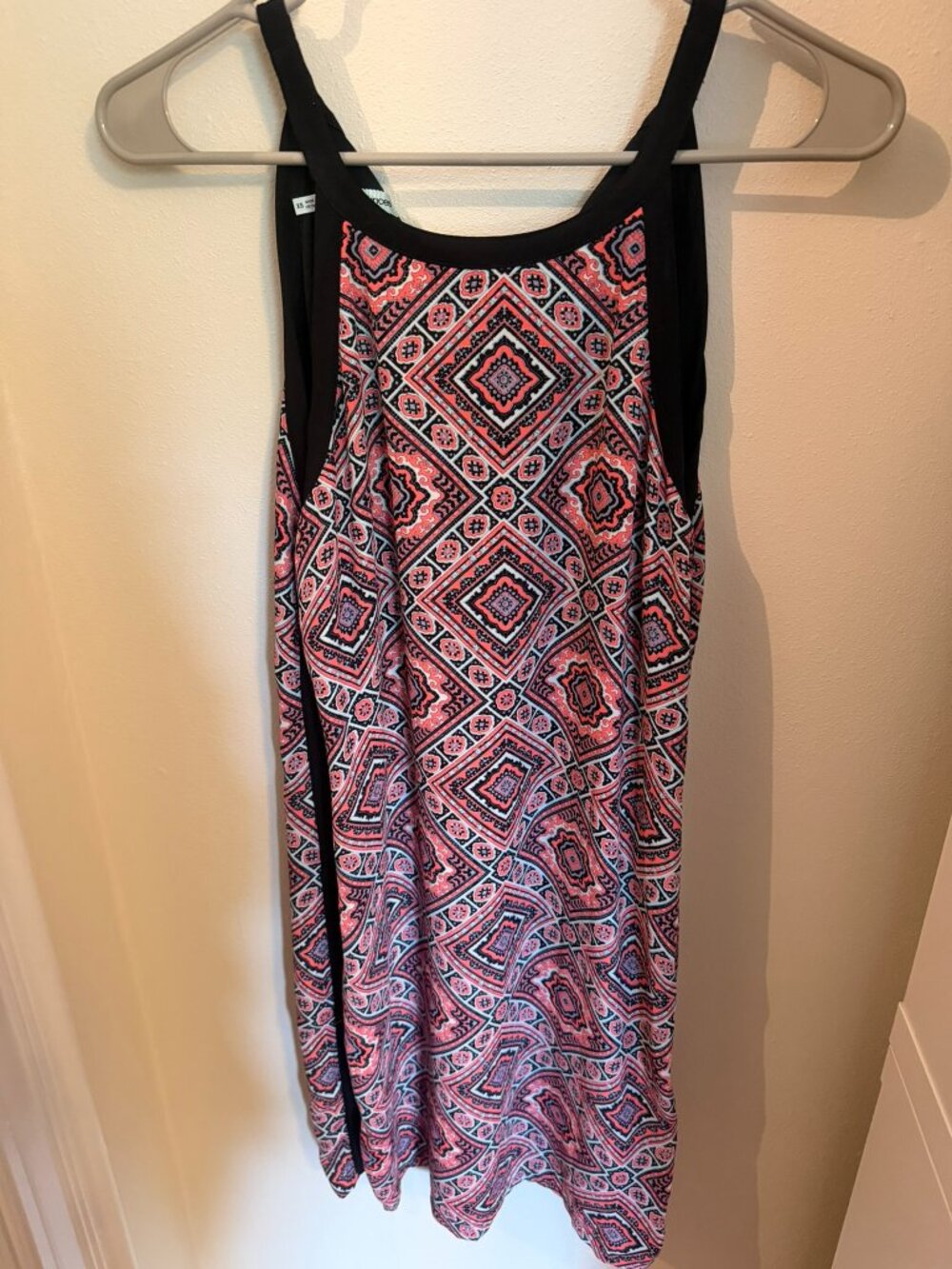 Maurices XS Geometric Sleeveless Shift Mini Dress